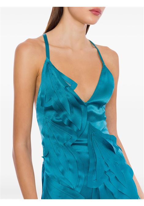 Abito lungo con applicazione in turchese Alberta Ferretti - donna ALBERTA FERRETTI | 046101190328